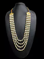 Traditional off white Tumblr beads, four layer Dulha Mala