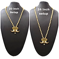 Puligoru Pendents & Perl Mala, With Adjustable Cord, For-Adult(12 inch Height)